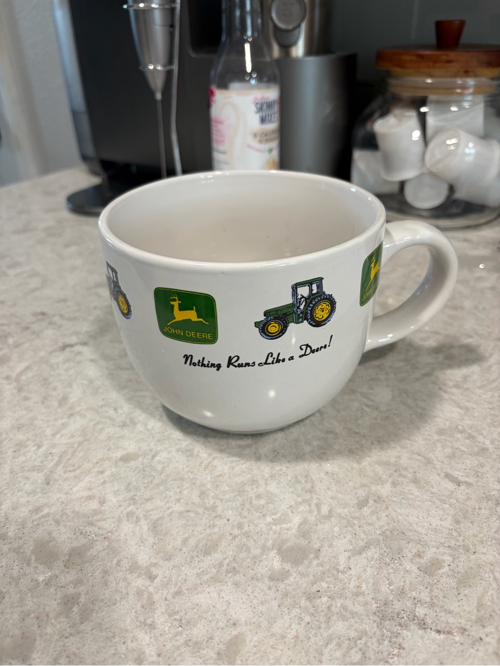 John Deere 24 Oz Jumbo Tractor Coffee Mug Nothing Runs Like a Deere